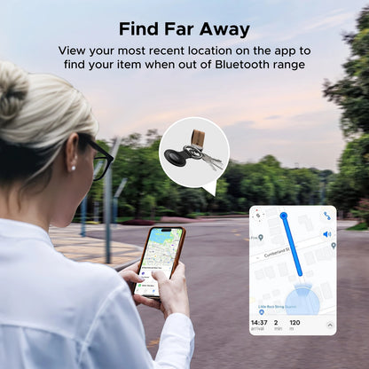 UGreen SmartTrack Link Bluetooth GPS Tracker with Apple Find My Integration for Earbuds, Luggage, and MFi Devices