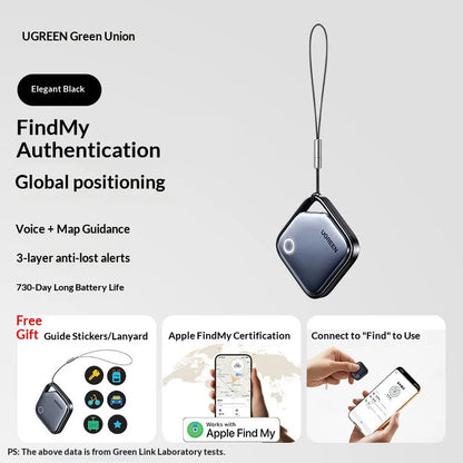 UGREEN Smarttag Bluetooth Tracker for Keys and Items with 2-Year Battery Life, Compatible with Apple Find My (iOS Only)
