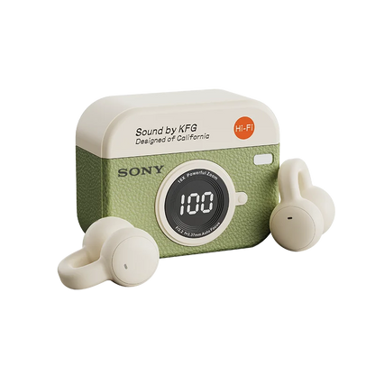 Open Ear Bone conduction Wireless Earphones with Microphone and Bluetooth 5.4 - Sports Clip-On Headphones