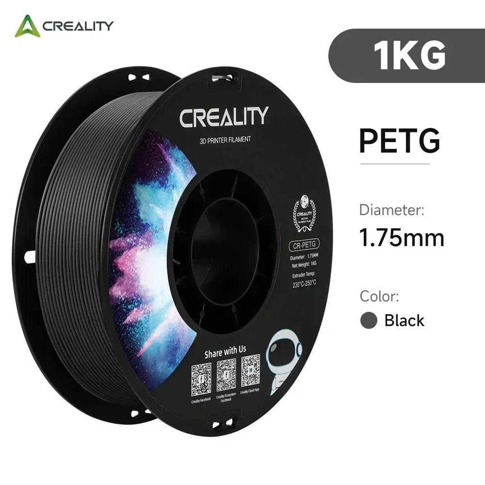 CREALITY 3D Printer Filament CR-PETG 1Kg 1.75Mm - Compatible with All FDM Printers
