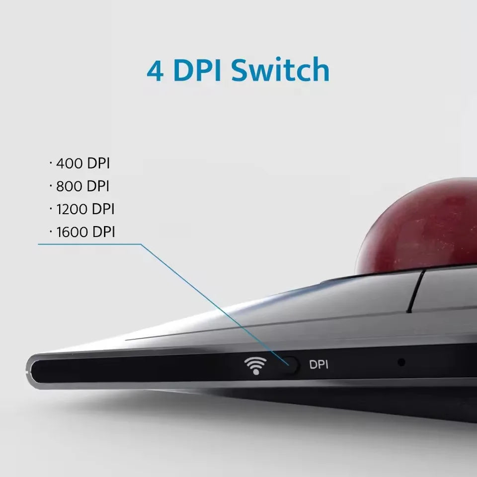 Kensington SlimBlade Pro Ergonomic Wireless/Wired Trackball Mouse for Left-Handed Users - Ideal for CAD and Gaming, Supports Carpal Tunnel Relief (Model K72080/K72081)