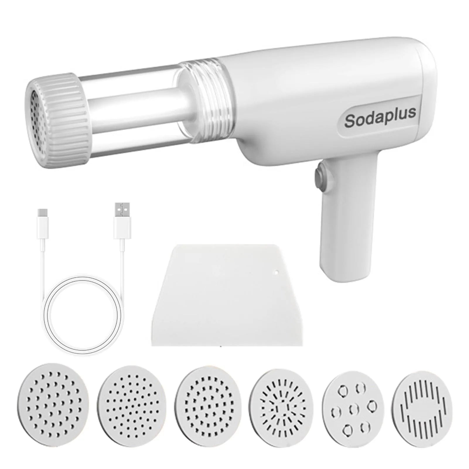 Handheld Pasta and Noodle Maker Machine 6In 1 Cordless Portable Spaghetti Noodles Maker with Dough Cutter