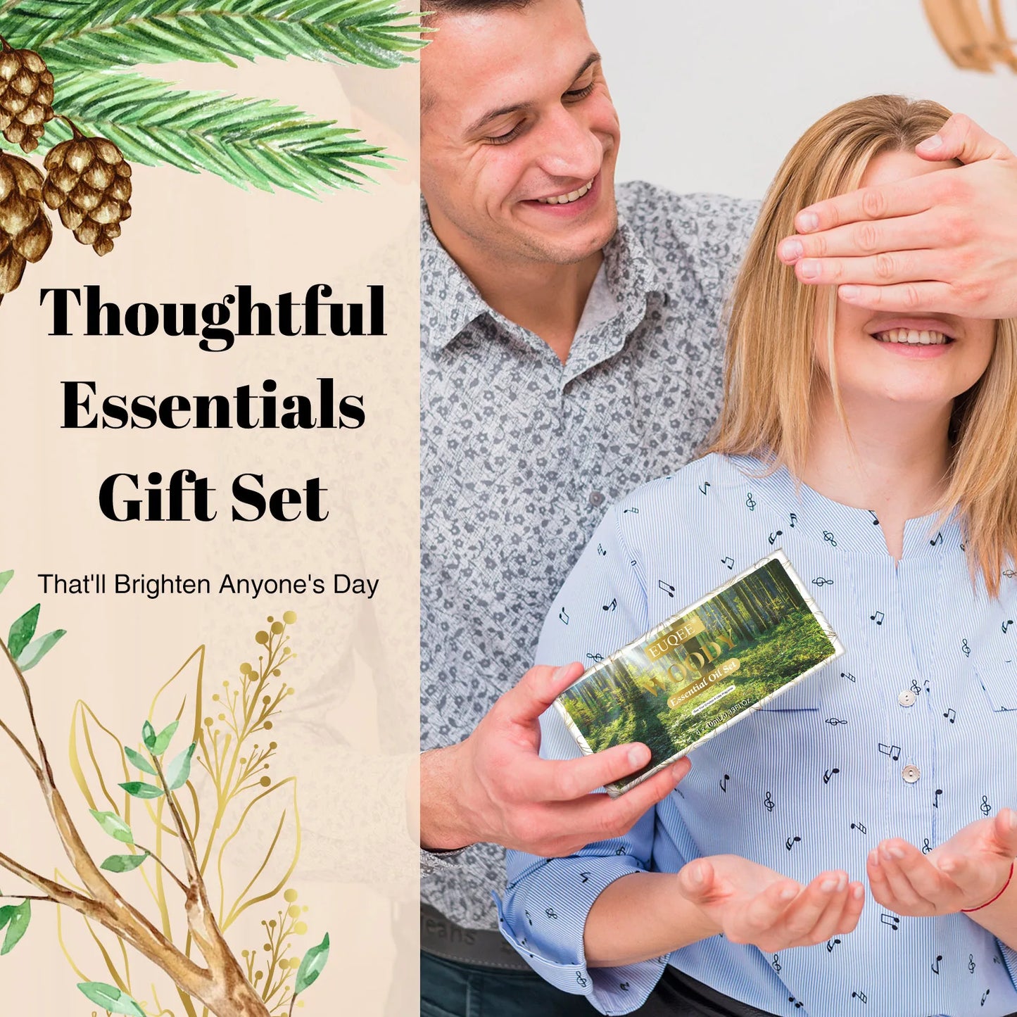 Essential Oils Set - 6 x 10ml Pure Natural Aromatherapy Oils for Diffusers, Candle and Soap Making, and Air Freshening