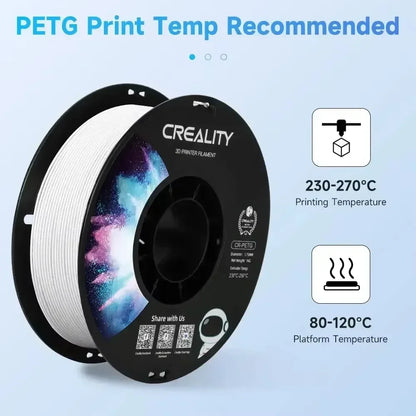 CREALITY 3D Printer Filament CR-PETG 1Kg 1.75Mm - Compatible with All FDM Printers