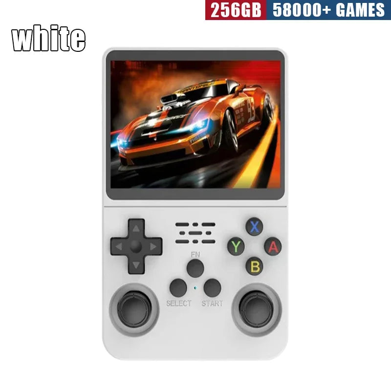 R36S Retro Handheld Gaming Console - 3.5-Inch IPS Display, Available in 64GB/128GB/256GB, Portable Device with Preloaded Games