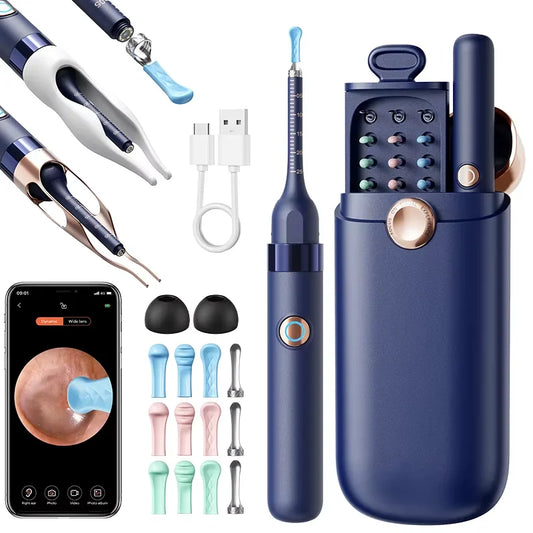 Smart Visual Ear Wax Removal System with 800W HD Endoscope and Storage Solution