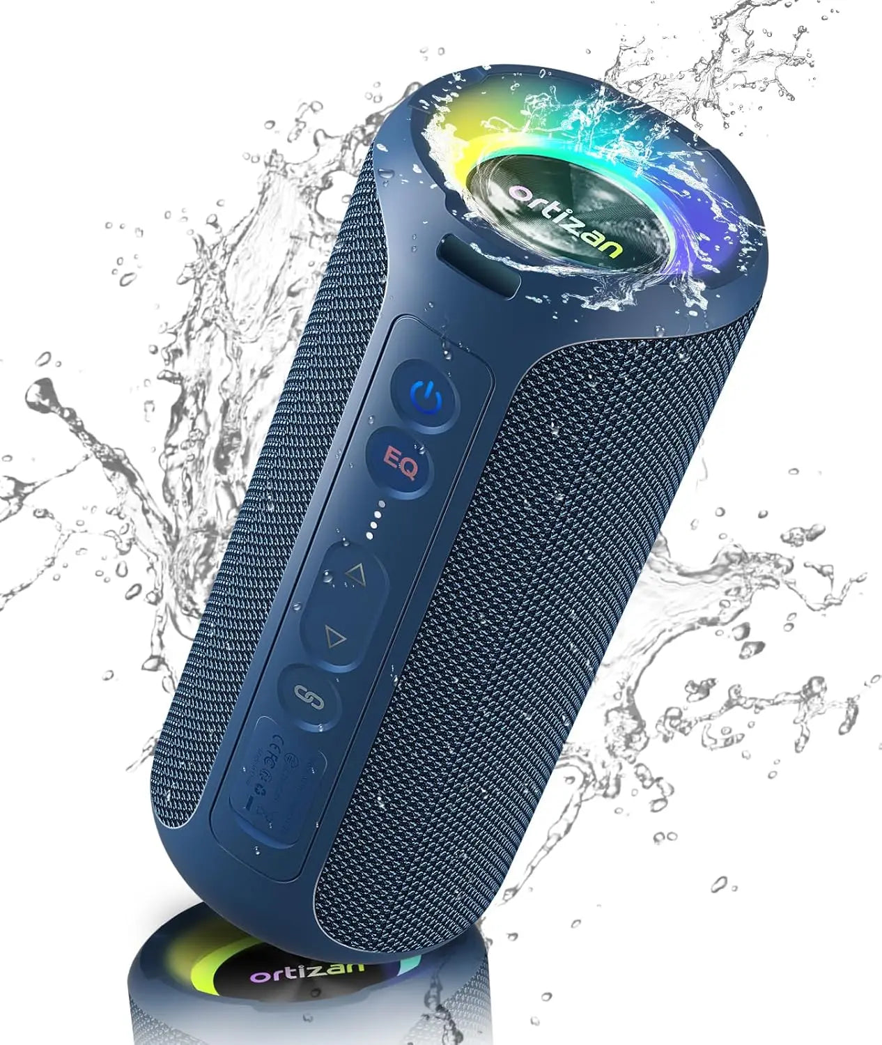 Ortizan 40W Enhanced Bass Portable Bluetooth Speaker with 30 Hours Playtime and IP7 Waterproof Rating, Bluetooth 5.3 Technology