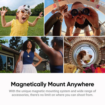 Insta 360 GO Ultra 4K 60FPS Magnetic Action Camera - 53g Ultra-Lightweight with 156° Field of View and 2.5" Flip Touchscreen