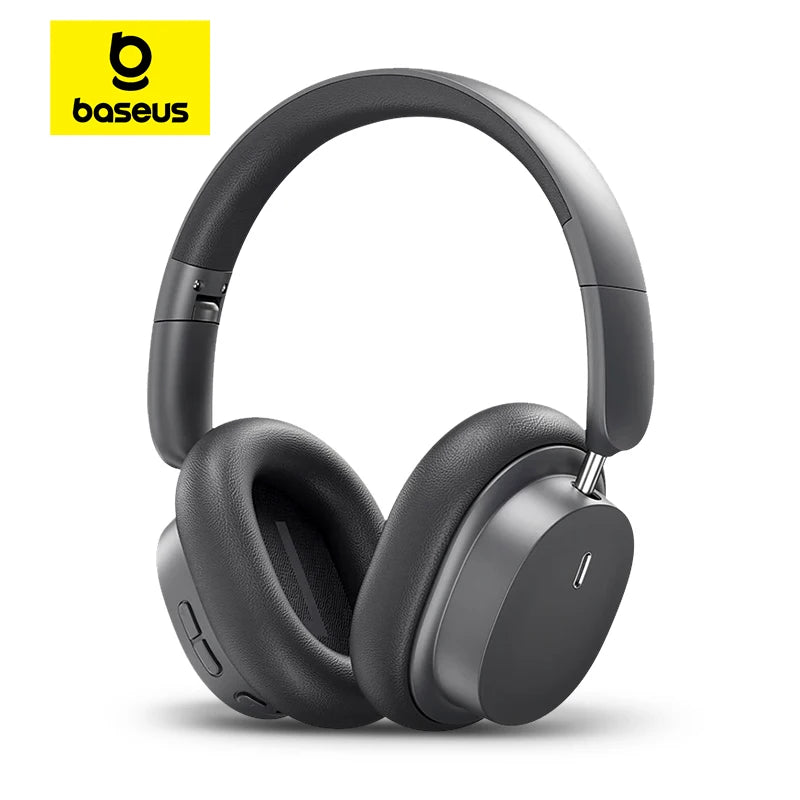 Baseus Bowie D05 Wireless Headphones with 3D Spatial Audio, Bluetooth 5.3, 40mm Drivers, Foldable Over-Ear Design, 70 Hours Battery Life