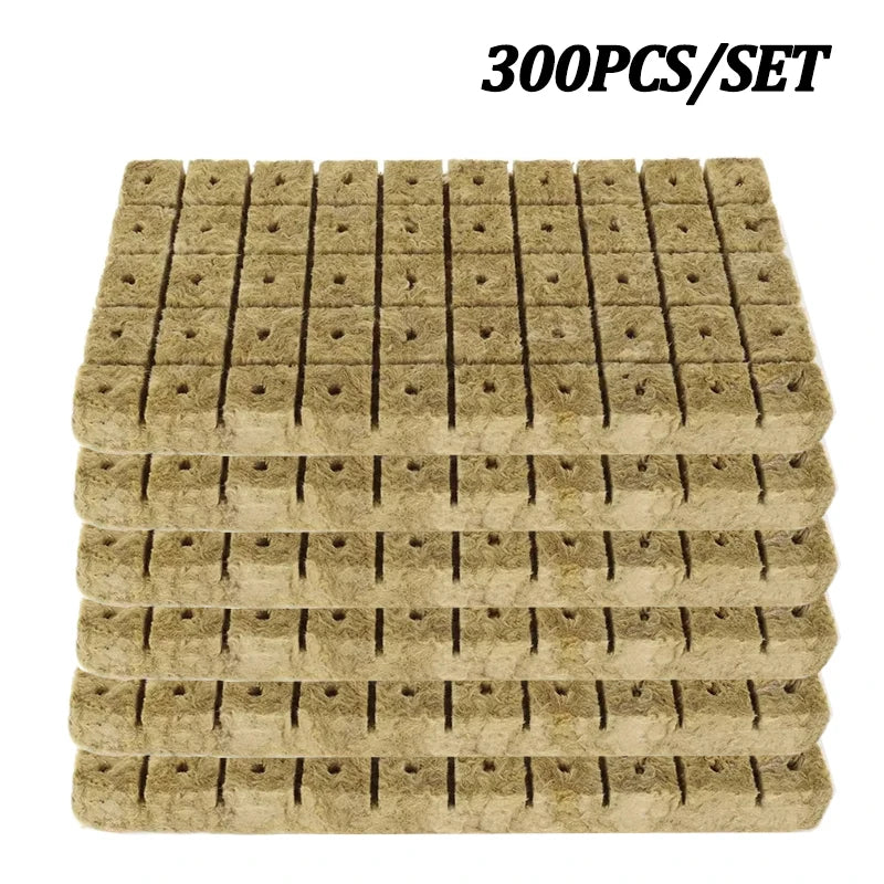 Hydroponic Growing Blocks for Vegetable Seed Germination - Stonewool Cultivation Substrate for Water-Based Seedling Growth