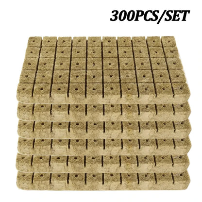 Hydroponic Growing Blocks for Vegetable Seed Germination - Stonewool Cultivation Substrate for Water-Based Seedling Growth
