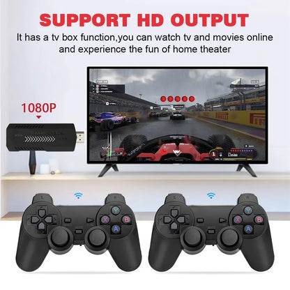 X2 Plus Retro Video Game Console with GD10 Pro Stick - 64GB/128GB/256GB Storage, 50,000 Games, 4K 3D HD Support, Wireless Controller