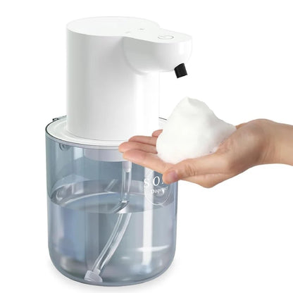 400ml Rechargeable Automatic Sensor Soap Dispenser - Wall-Mounted Electric Foam Hand Sanitizer for Bathrooms