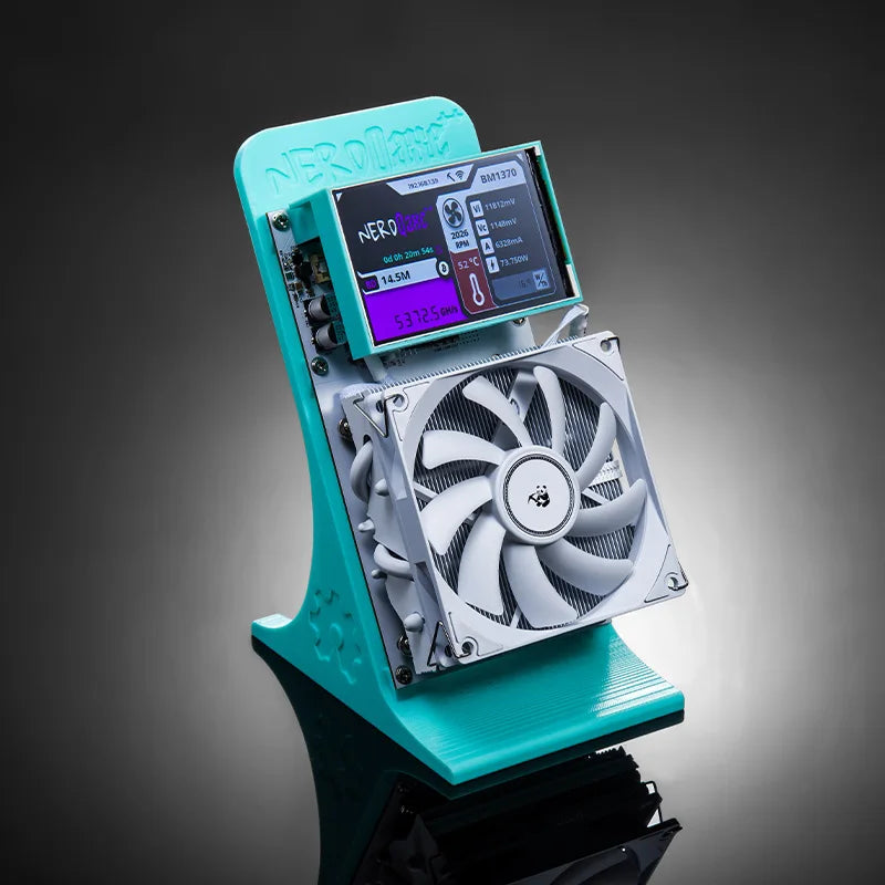 Bitaxe Nerdqaxe++ 4.8Th/S Bitcoin Miner BM1370 ASIC Chip Solo BTC 68W 2.4G Wi-Fi Open-Source Mining Machine