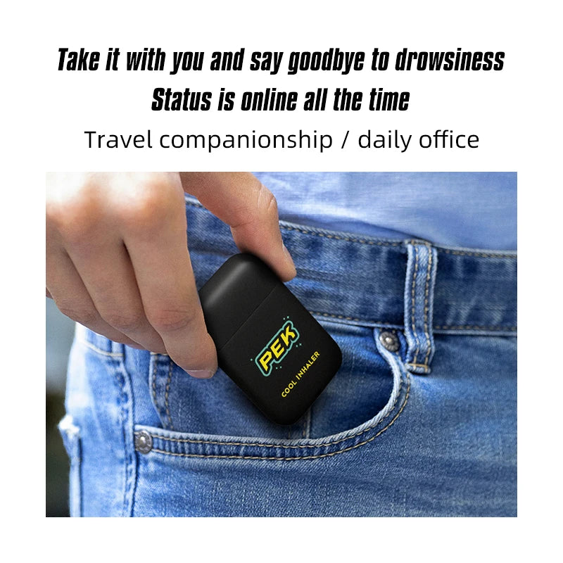 Double-Hole Nasal Cooling Stick for Motion Sickness Relief and Enhanced Alertness