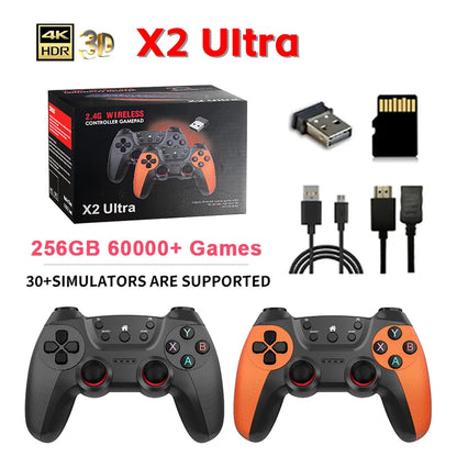 X2 Ultra Game Stick 256GB - Over 60,000 Retro Games, Wireless Handheld Console with HD Output for PS1 and Nintendo