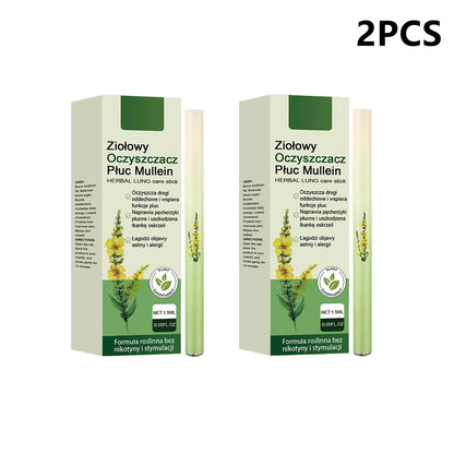 Herbal Diffuser Pen Set with Mullein, Mint, and Rosemary Extracts for Lung Cleansing and Enhanced Breathing Quality