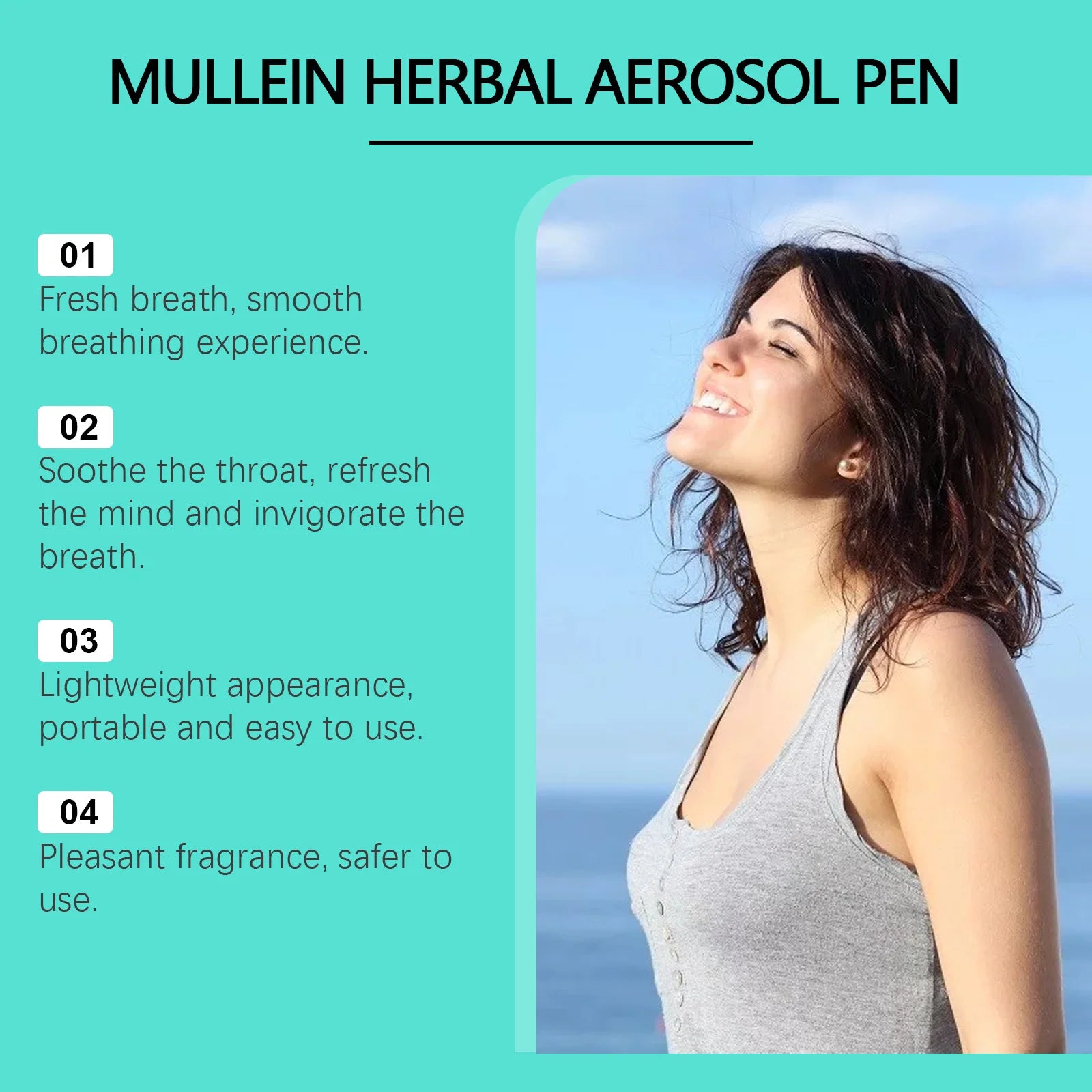 Herbal Diffusion Pen Nicotine free for Respiratory Health: Lung Cleansing  Repair Inhalation Stick