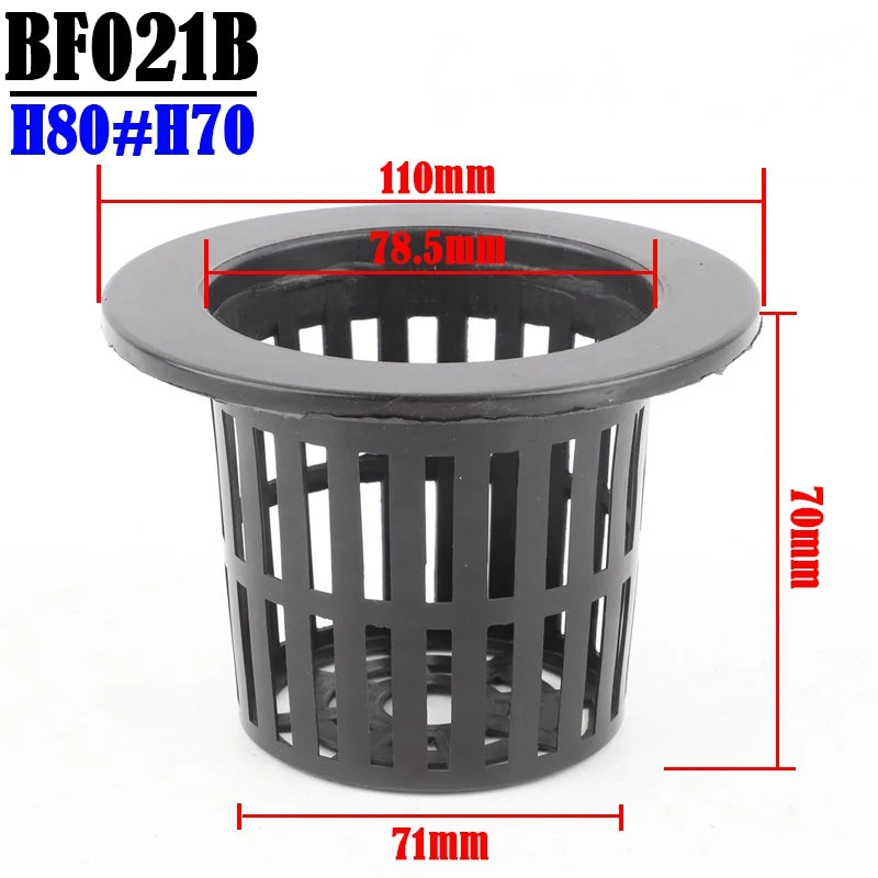 50-Piece Hydroponic Basket Set for Soilless Vegetable Cultivation - Multi-Size Aeroponic Plastic Planting Mesh Pots