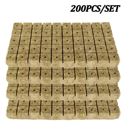 Hydroponic Growing Blocks for Vegetable Seed Germination - Stonewool Cultivation Substrate for Water-Based Seedling Growth