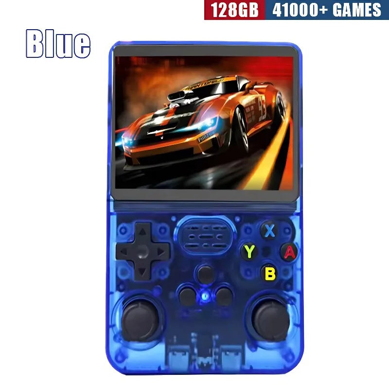 R36S Retro Handheld Gaming Console - 3.5-Inch IPS Display, Available in 64GB/128GB/256GB, Portable Device with Preloaded Games