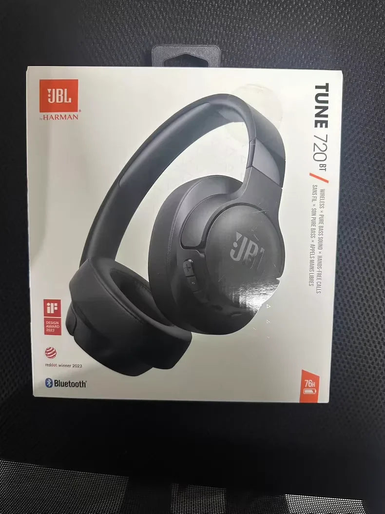 JBL Tune 720BT Wireless On-Ear Headphones with Bluetooth 5.0 and Noise Cancelling Technology for Gaming and Sports