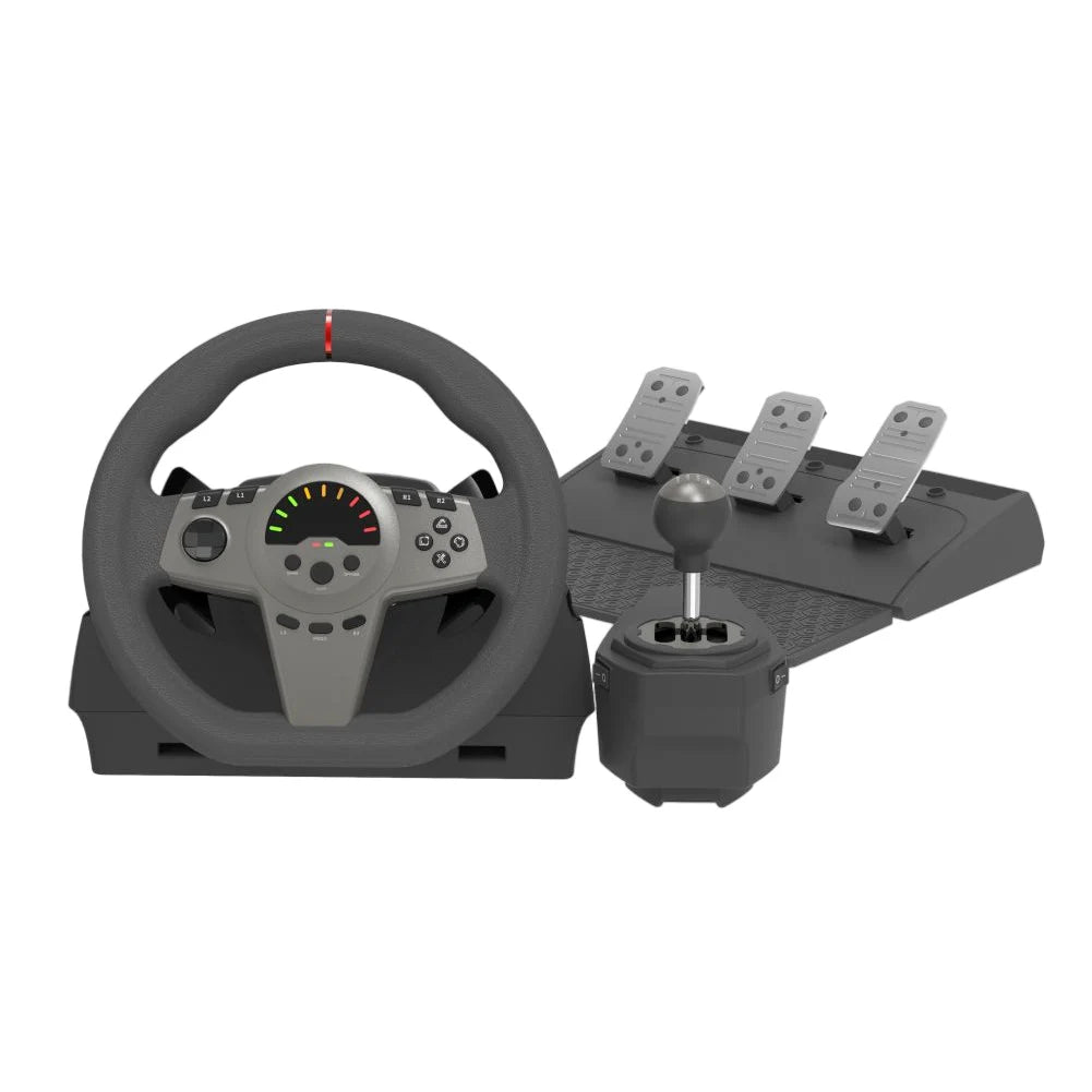 Professional Gaming Racing Wheel with Shifter and Pedals - 270° Steering Wheel Compatible with PS3, PS4,PS5, Switch, Xbox One, and Xbox Series X/S
