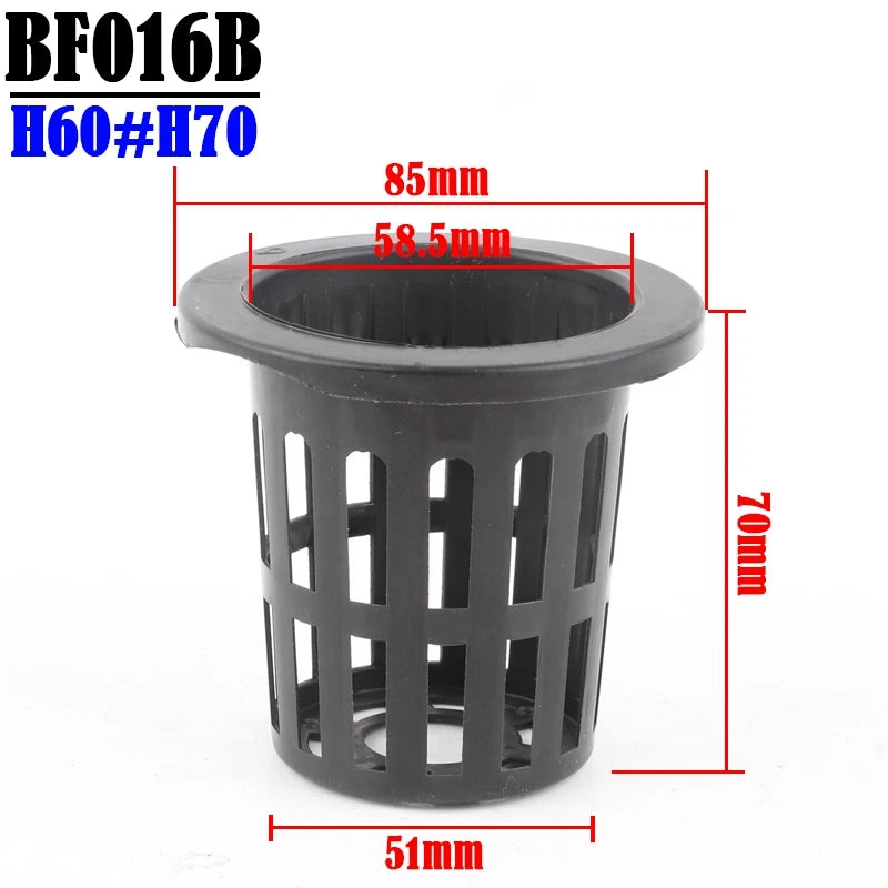 50-Piece Hydroponic Basket Set for Soilless Vegetable Cultivation - Multi-Size Aeroponic Plastic Planting Mesh Pots