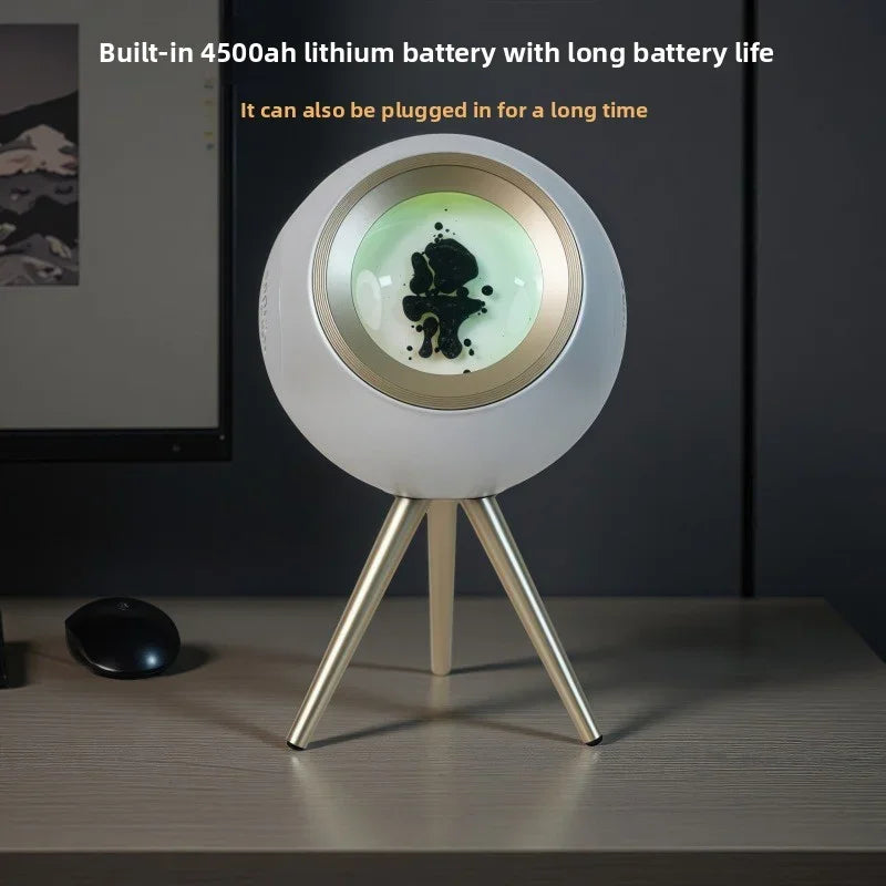 Touch Control and Dancing Magnetic Ferrofluid Display 30W Bluetooth Speaker with - LED Loudspeaker and Decorative 