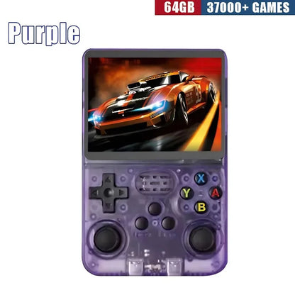 R36S Retro Handheld Gaming Console - 3.5-Inch IPS Display, Available in 64GB/128GB/256GB, Portable Device with Preloaded Games