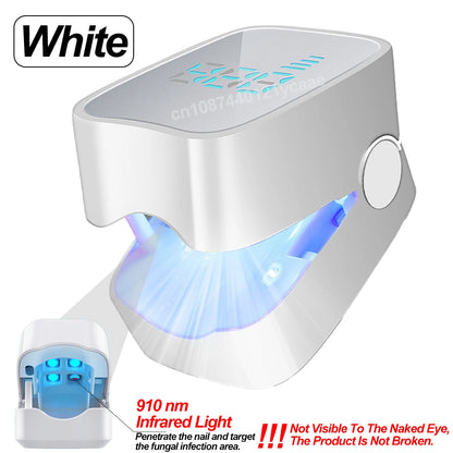 Nail Fungus Treatment LED Laser Device for Onychomycosis 905nm Infrared and 470nm Blue Light for Professional Nail Care