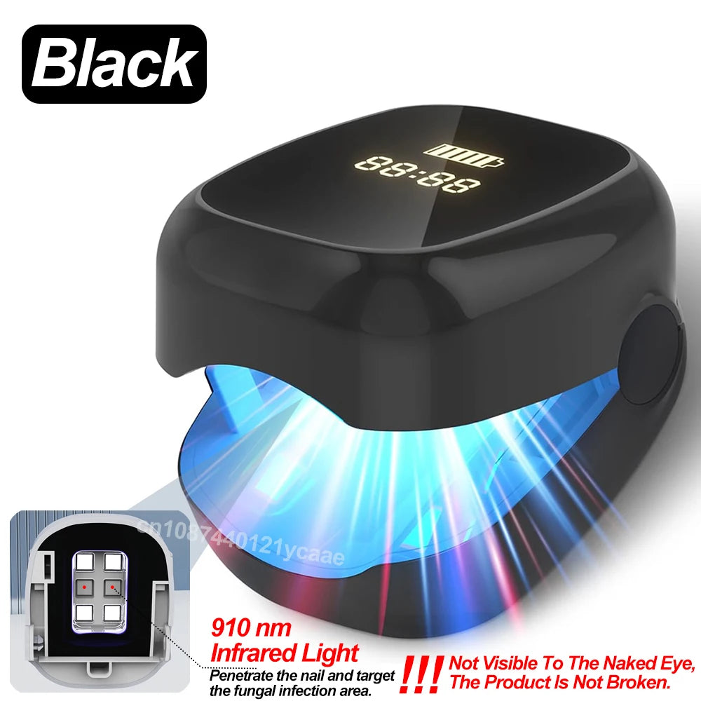 Nail Fungus Treatment LED Laser Device for Onychomycosis 905nm Infrared and 470nm Blue Light for Professional Nail Care