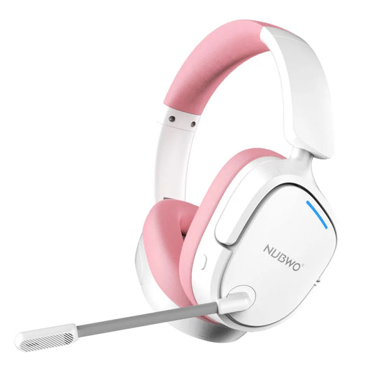 NUBWO HG04 Wireless Gaming Headset for PS5 and PS4 - Dual 2.4G & Bluetooth, Deep EQ Audio, Noise-Canceling Microphone, Foldable and Lightweight Design