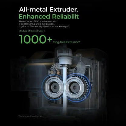 Creality K1C 3D Printer with 600mm/s Speed, AI Camera, Stable Frame, Auto Leveling, and Dual Fan Direct Cooling Extruder