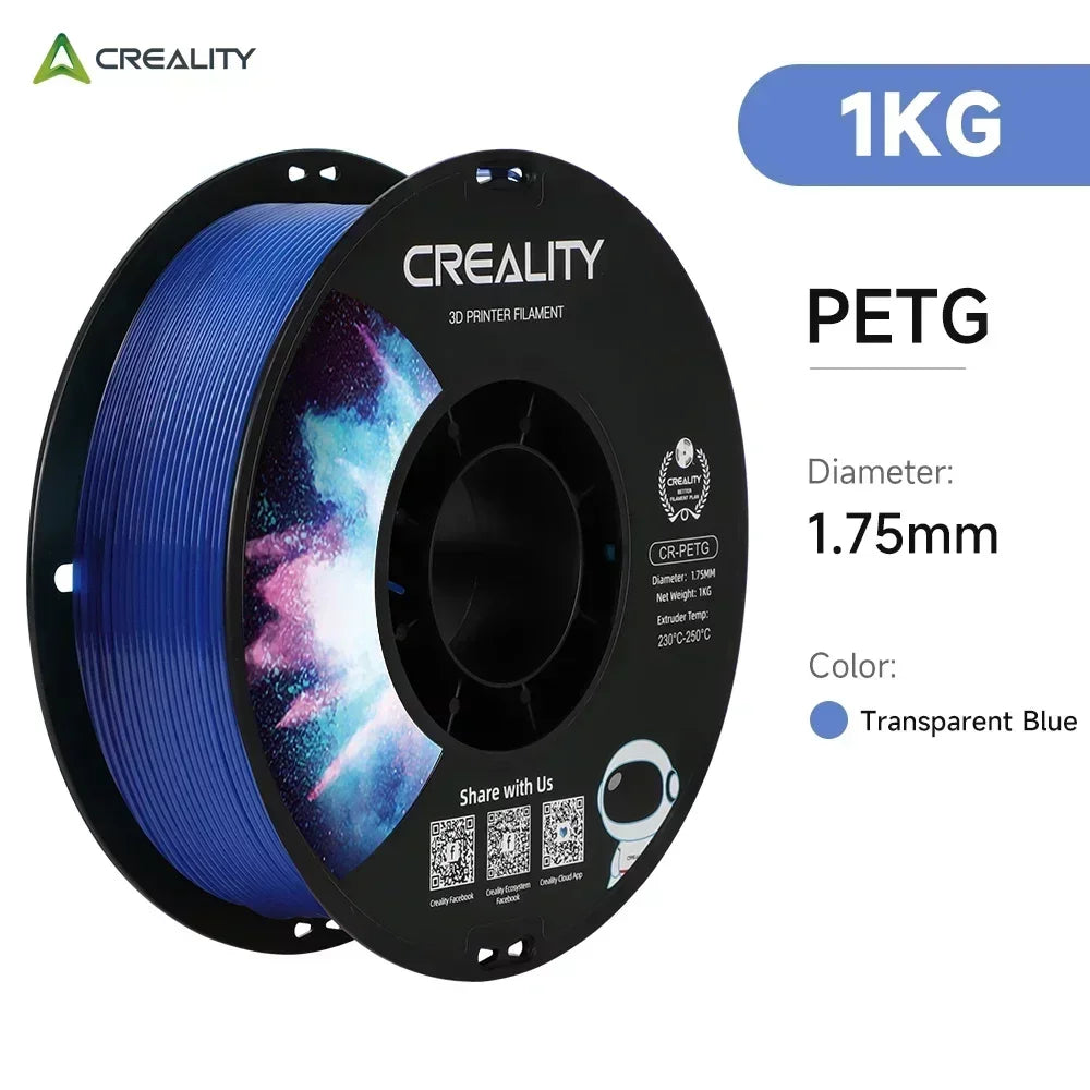 CREALITY 3D Printer Filament CR-PETG 1Kg 1.75Mm - Compatible with All FDM Printers