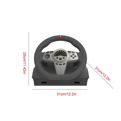 Professional Gaming Racing Wheel with Shifter and Pedals - 270° Steering Wheel Compatible with PS3, PS4,PS5, Switch, Xbox One, and Xbox Series X/S