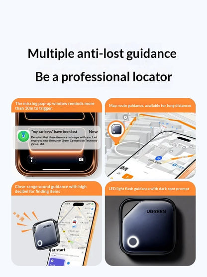UGREEN Smarttag Bluetooth Tracker for Keys and Items with 2-Year Battery Life, Compatible with Apple Find My (iOS Only)