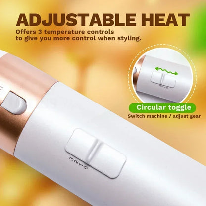 5-in-1 Professional Hair Dryer, Styling Tool Set, Hot Comb, Curling Iron, and Hair Straightener