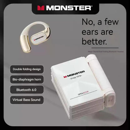 MONSTER AC530 Bluetooth 6.0 IPX5 Waterproof Bone Conduction Earphones 