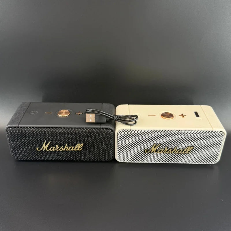 Marshall EMBERTON Portable Bluetooth Speaker - Wireless Retro Music Player with Stereo Subwoofer for Home and Sports