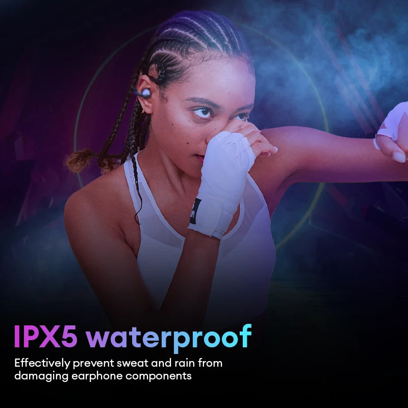 Monster AC660 Wireless Earbuds with Earclip Design, Bluetooth 5.4, Noise Canceling