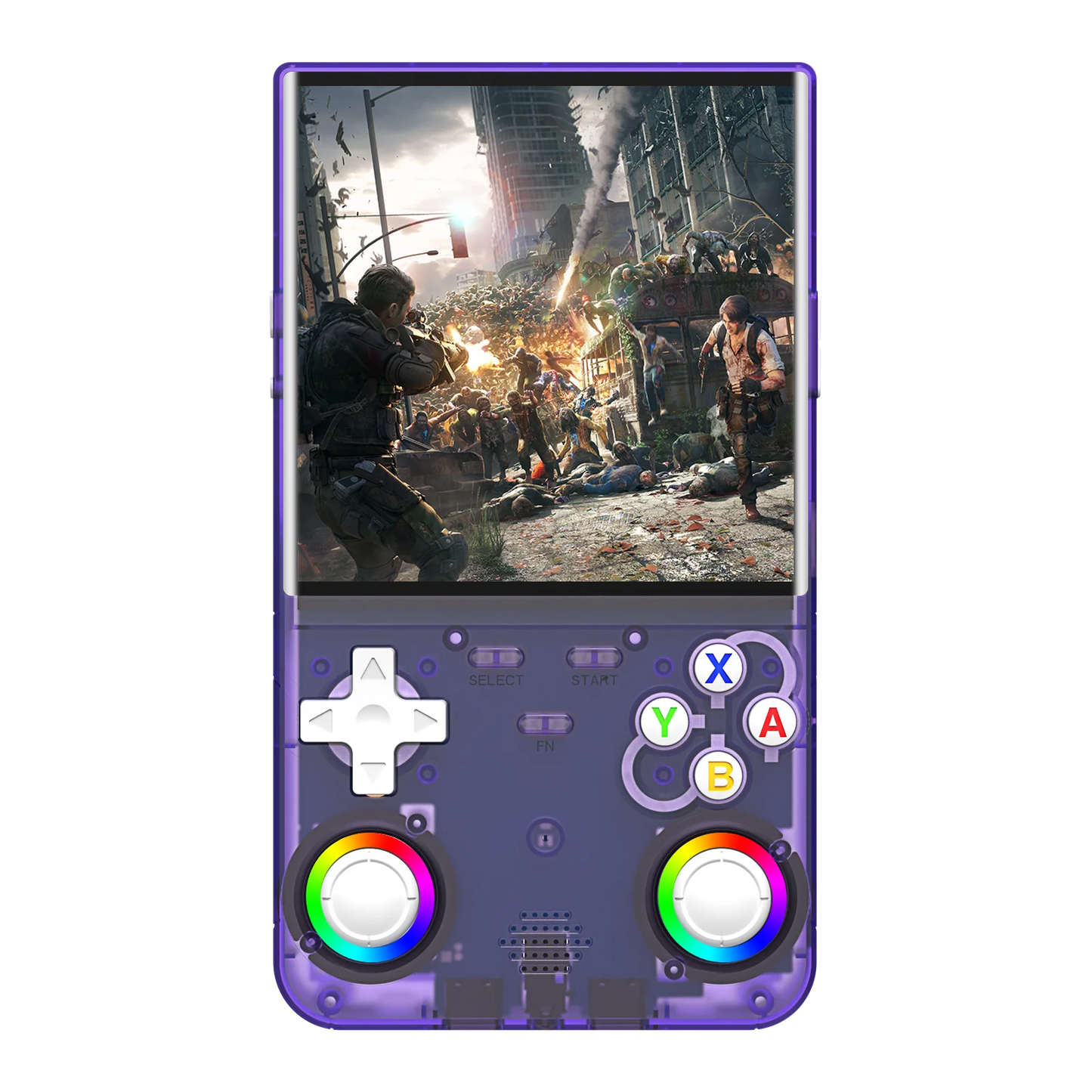 R36 Ultra Portable Retro Game Console with 4'' IPS Screen - Handheld Emulator with 64G/128G Storage and Over 20,000 Games