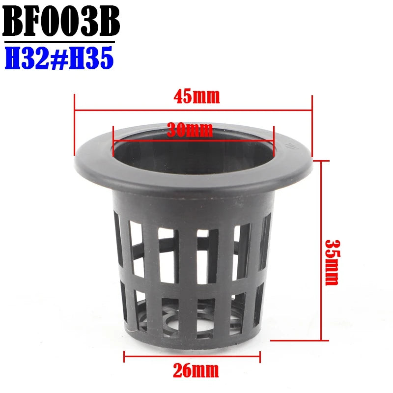 50-Piece Hydroponic Basket Set for Soilless Vegetable Cultivation - Multi-Size Aeroponic Plastic Planting Mesh Pots