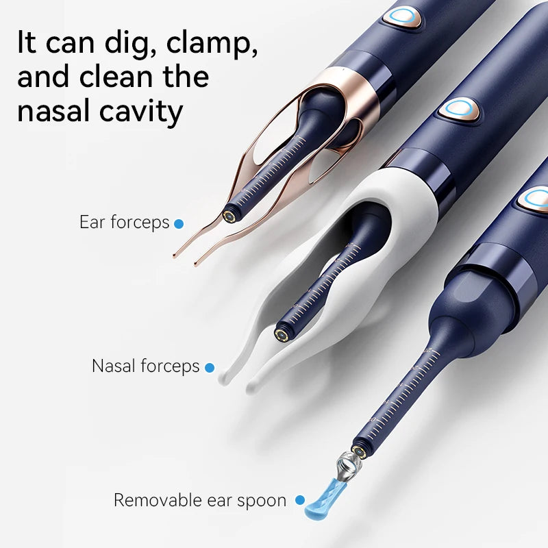 Smart Visual Ear Wax Removal System with 800W HD Endoscope and Storage Solution