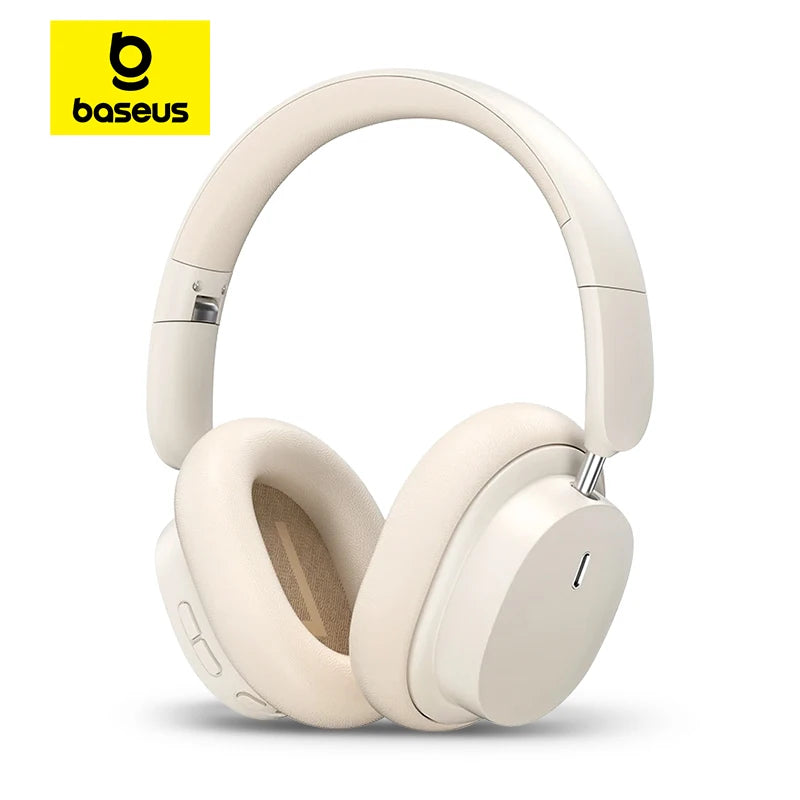 Baseus Bowie D05 Wireless Headphones with 3D Spatial Audio, Bluetooth 5.3, 40mm Drivers, Foldable Over-Ear Design, 70 Hours Battery Life