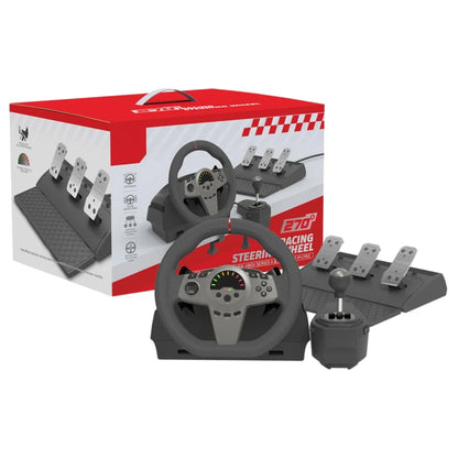 Professional Gaming Racing Wheel with Shifter and Pedals - 270° Steering Wheel Compatible with PS3, PS4,PS5, Switch, Xbox One, and Xbox Series X/S