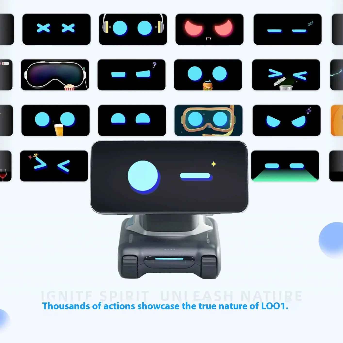 LOOI Intelligent AI Pet Companion Robot with Emotional Interaction and Custom Features