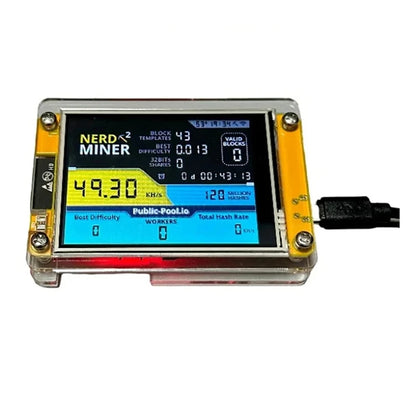 Nerdminer V3 2.8-Inch Bitcoin Solo Mining Machine for Cryptocurrency Mining