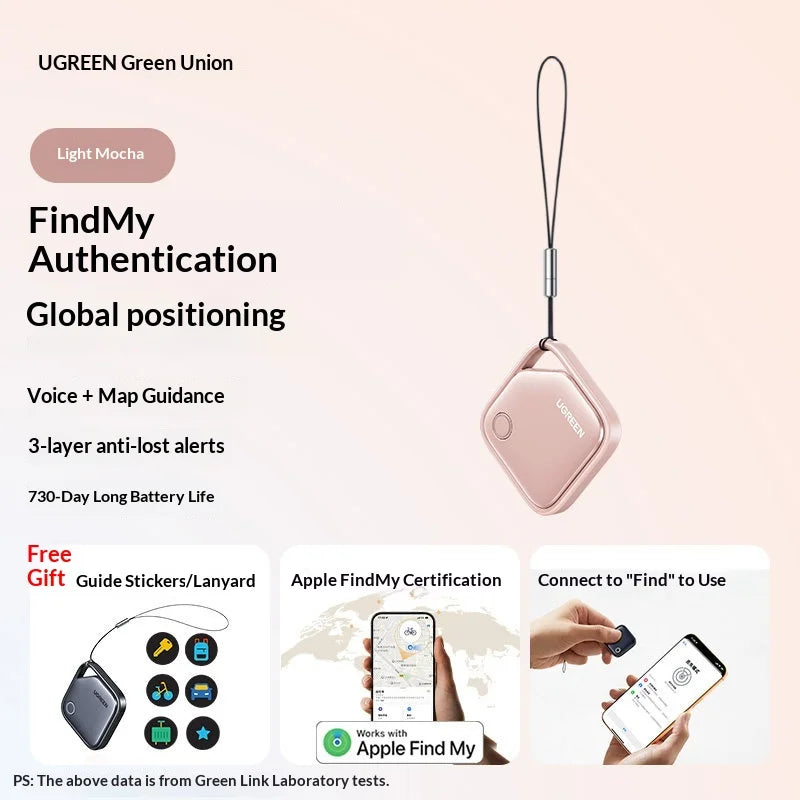 UGREEN Smarttag Bluetooth Tracker for Keys and Items with 2-Year Battery Life, Compatible with Apple Find My (iOS Only)