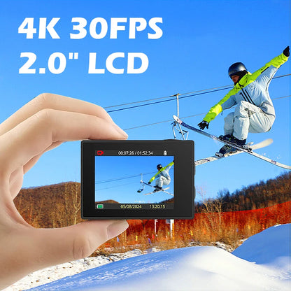 SJ4000 Air 4K Action Camera - Waterproof up to 30M, 2.4G WiFi, Ideal for Sports and Outdoor Activities